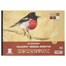 Art Spectrum Colourfix Pastel Pad - Pkg of 12 Sheets, Warm Tones, A3