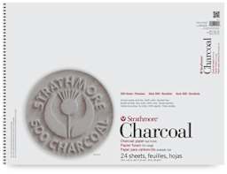 Charcoal Pad, 24 Sheets  Assorted Tints 18" x 24"  Front Cover 