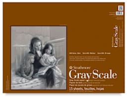 Strathmore 400 Series Gray Scale Pad - front view of pad