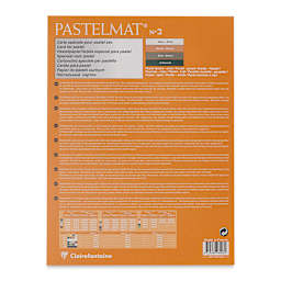 Clairefontaine Pastelmat Pad - 12" x 15-1/2", Assorted, Palette No. 2, 12 Sheets (back cover)