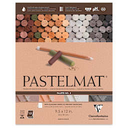 Clairefontaine Pastelmat Pad - Front cover of Palette No. 2, 12-Sheet Pad