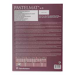 Clairefontaine Pastelmat Pad - 12" x 15-1/2", White, 12 Sheets (back cover)