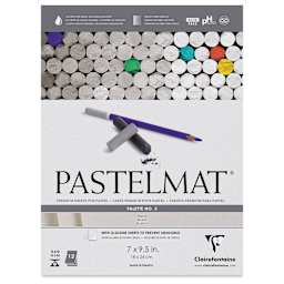 Clairefontaine Pastelmat Pad - 7" x 9-1/2", White, 12 Sheets (front cover)