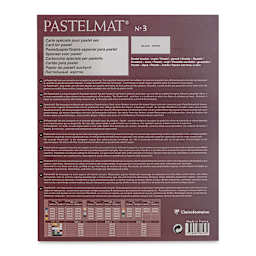 Clairefontaine Pastelmat Pad - 9-1/2" x 12", White, 12 Sheets (back cover)