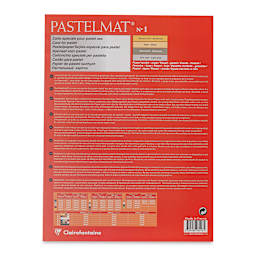 Clairefontaine Pastelmat Pad - 12" x 15-1/2", Assorted, Palette No. 1, 12 Sheets (back cover)