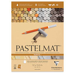 Clairefontaine Pastelmat Pad - 12" x 15-1/2", Assorted, Palette No. 1, 12 Sheets (front cover)