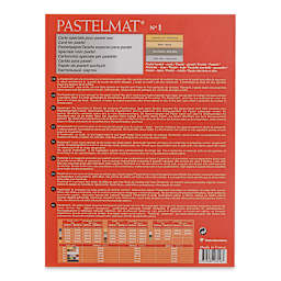 Clairefontaine Pastelmat Pad - 7" x 9-1/2", Assorted, Palette No. 1, 12 Sheets (back cover)