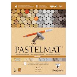 Clairefontaine Pastelmat Pad - 7" x 9-1/2", Assorted, Palette No. 1, 12 Sheets (front cover)