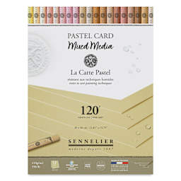 Sennelier La Carte Pastel Card Mixed Media Pad - Naples Yellow, 12" x 16", front cover
