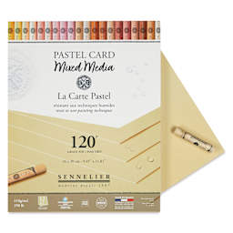Sennelier La Carte Pastel Card Mixed Media Pad - Naples Yellow, 9-1/2" x 12", single sheet