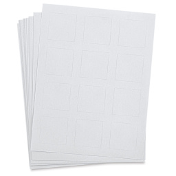 Maco Laser/Ink Jet White Multi-Purpose Labels - Several Sheets of Square Labels
