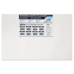 Pacific Arc Drafting Vellum Sheet Pack - 11" x 17", Pkg of 100, packaging