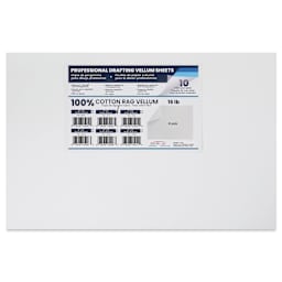 Pacific Arc Drafting Vellum Sheet Pack - 11" x 17", Pkg of 10, packaging