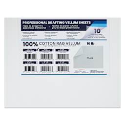 Pacific Arc Drafting Vellum Sheet Pack - 8-1/2" x 11", Pkg of 10, packaging