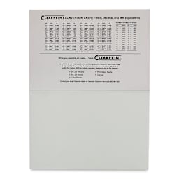 Clearprint 1000H Drafting Vellum Pad - 12" x 18", 50 Sheets, back