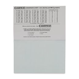 Clearprint Drafting and Design Fade-Out Vellum - 11" x 17", 10 x 10 Grid, 50 Sheets