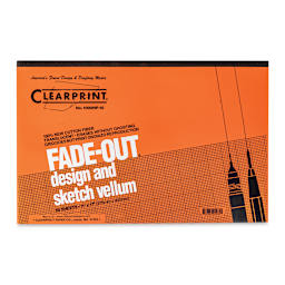 Clearprint Drafting and Design Fade-Out Vellum - 11" x 17", 10 x 10 Grid, 50 Sheets - front