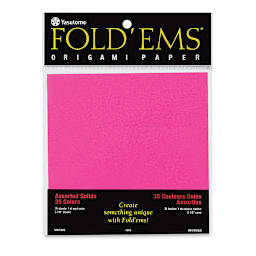 Yasutomo Origami Colored Paper Assortment - 5-7/8" x 5-7/8", Pkg of 35 Sheets (front of package)