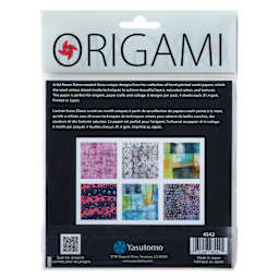 Yasutomo Karen Elaine Origami Paper Pack - Hodge Podge, Pkg of 24, back of packaging