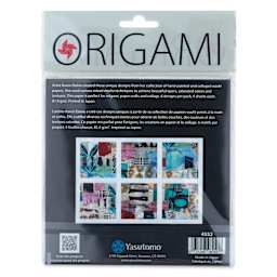 Yasutomo Karen Elaine Origami Paper Collage Pack - Composition, Pkg of 24, back of packaging