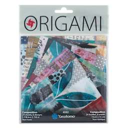 Yasutomo Karen Elaine Origami Paper Collage Pack - Composition, Pkg of 24, front of packaging