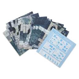 Yasutomo Karen Elaine Origami Paper Collage Pack - Black & White, Pkg of 24, out of packaging