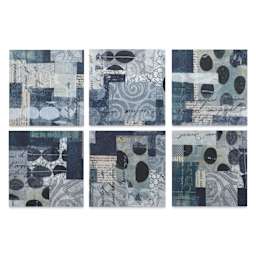 Yasutomo Karen Elaine Origami Paper Collage Pack - Black & White, Pkg of 24