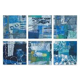 Yasutomo Karen Elaine Origami Paper Collage Pack - All Blue, Pkg of 24