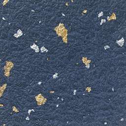 Ginburi Momigami Origami Paper - Top view of single blue sheet 