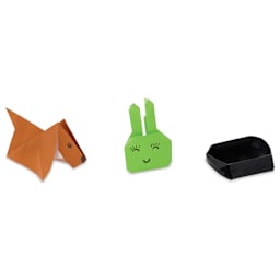 Aitoh Basic Origami Pack - Assorted Sizes, Small, Pkg of 60 Sheets (small origami shape examples)