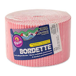 Bordette Scalloped Border - 2-1/4" x 50 ft, Pink