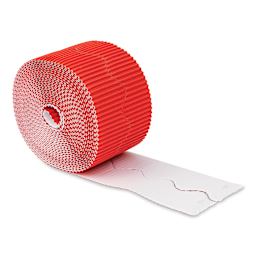 Bordette Scalloped Border - 2-1/4" x 50 ft, Flame Red