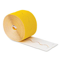 Bordette Scalloped Border - 2-1/4" x 50 ft, Canary Yellow