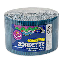 Bordette Scalloped Border - 2-1/4" x 50 ft, Rich Dark Blue, in packaging