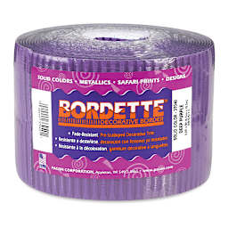 Bordette Scalloped Border - 2-1/4" x 50 ft, Deep Purple