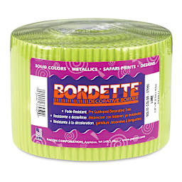 Bordette Scalloped Border - 2-1/4" x 50 ft, Lime Green
