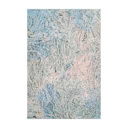 Black Ink Thai Marbled Momi Decorative Paper  - 24" x 36", Opal