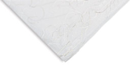 Black Ink Thai Unryu - 25'' x 37'', White with Gold Thread