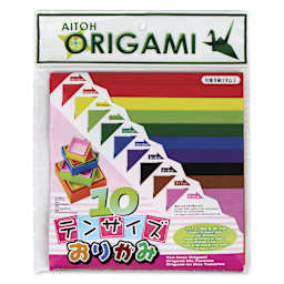 Aitoh Ten Size Origami Paper Pack - Assorted, Pkg of 100, front of package