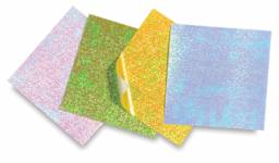 Aitoh Opalescent Foil Origami Project Paper - 4 sheets shown in row
