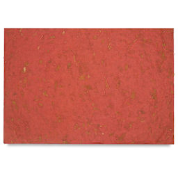 Black Ink Thai Mango Paper - 25" x 37", Brick Red