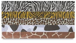 Animal Skin Tissue Assortment - Five animal designs shown overlapped
