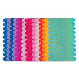 Tissue Flower Kit, 84 Flower Kit (multiple colors of tissue paper spread out)