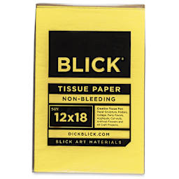 Blick Art Tissue - 12" x 18", Yellow, 50 Sheets