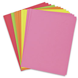 Pacon Card Stock - Hyper Colors, Pkg of 100 Sheets