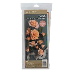 Lia Griffith Crepe Paper Flower Kit - Front of package of 28 pc Rose Kit