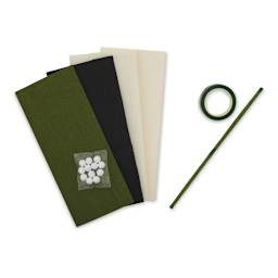 Lia Griffith Crepe Paper Flower Kit - Components of 29 pc Anemone Kit shown