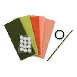 Lia Griffith Crepe Paper Flower Kit - Icelandic Poppy, 30 Pieces