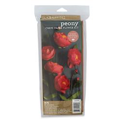Lia Griffith Crepe Paper Flower Kit - Front of package of 29 pc Peony Kit