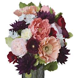Lia Griffith Crepe Paper - Crepe Flower Bouquet made with Floral Collection paper